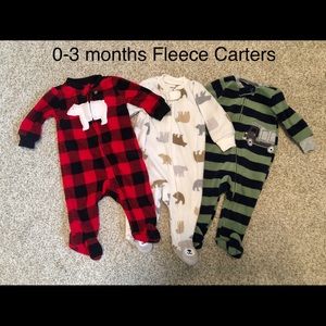 Carters fleece sleep and play lot